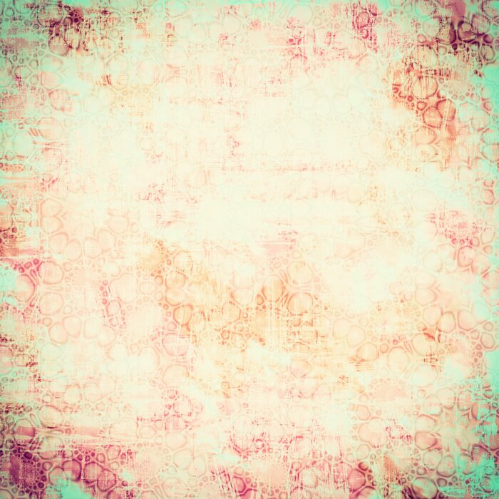 Papier peint  Dessin shabby chic orange