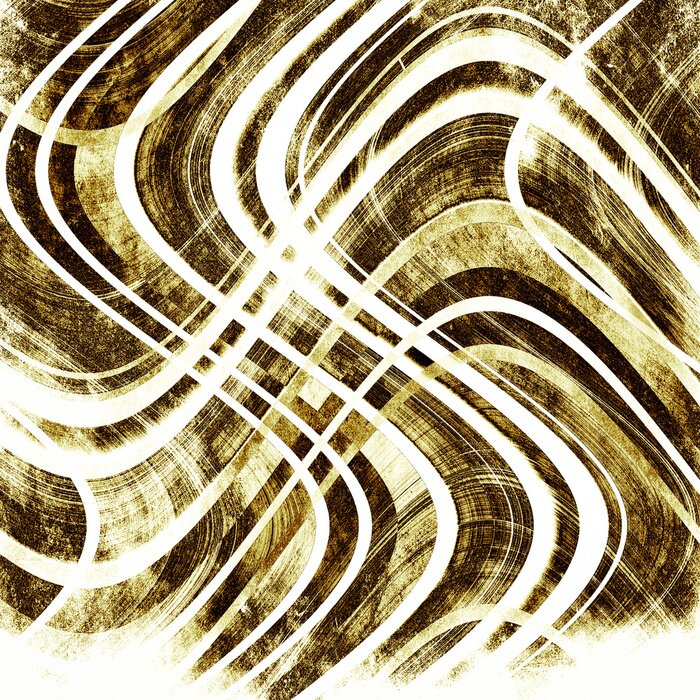 Papier peint  Dessin vintage effet décapé