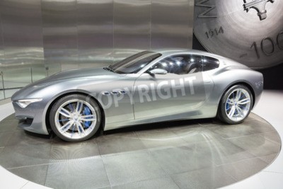 Papier peint  Detroit, MI, USA - 12 Janvier, 2015: Maserati Alfieri Concept présentée lors du Salon automobile de Detroit internationale au Cobo Center au centre-ville de Detroit 2015.