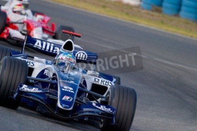 Papier peint  Deux bolides formule 1