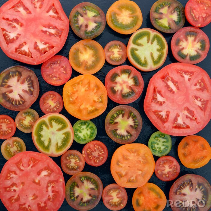 Papier peint  Différentes variétés de tomates
