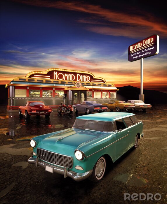 Papier peint  Diners