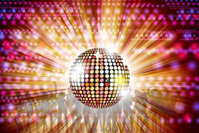 Papier peint  Disco abstrait