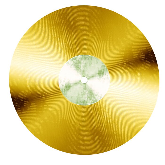 Papier peint  Disque vinyle coloré