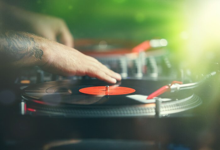 Papier peint  DJ mixeur et hip-hop