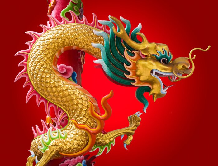 Papier peint  Dragon chinois