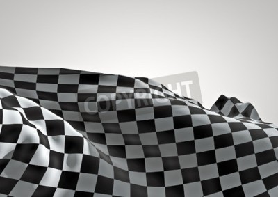 Papier peint  Drapeau 3d formule 1