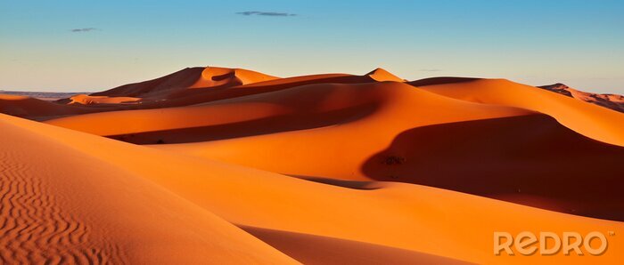 Papier peint  Dunes de sable dans le désert du Sahara, Merzouga, Maroc