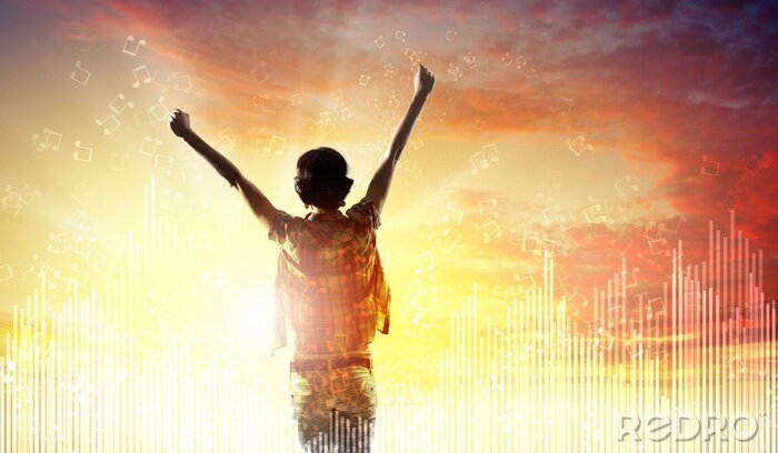 Papier peint  Echauffement sportif au petit matin