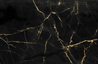 Papier peint  Éclair sur du marbre noir
