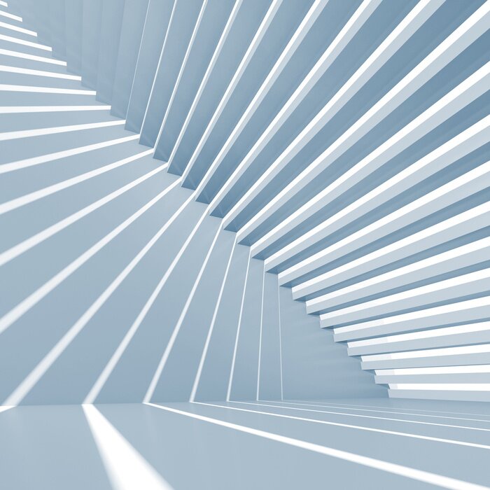 Papier peint  Effet de profondeur et lumières