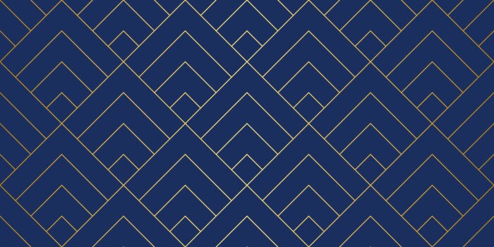 Papier peint  Élégant motif géométrique sur fond bleu marine