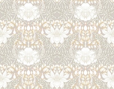 Papier peint  Élégant motif rétro nouveau