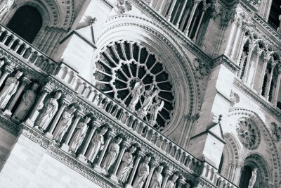 Elément noir et blanc cathédrale Notre-Dame