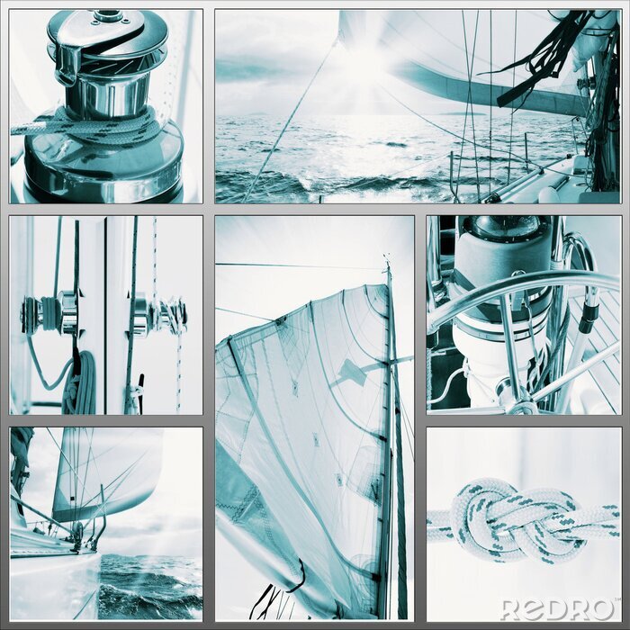 Papier peint  Eléments de voilier 3D