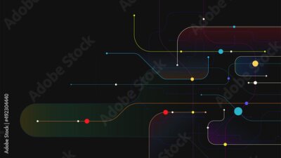Papier peint  Éléments numériques géométriques un motif moderne