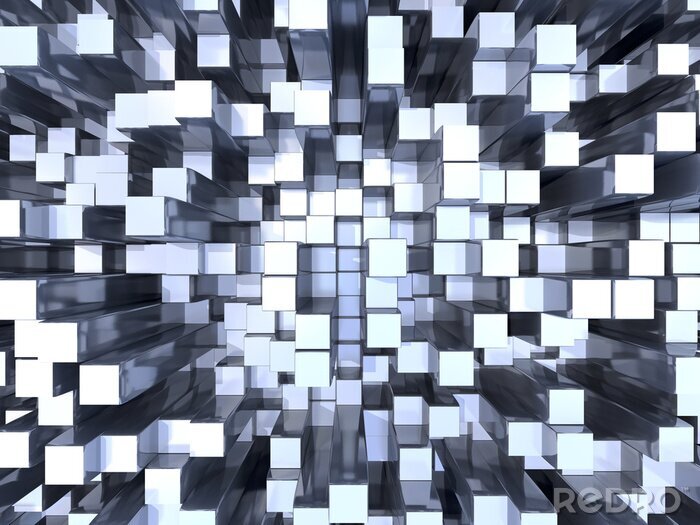 Papier peint  Éléments saillants en 3D