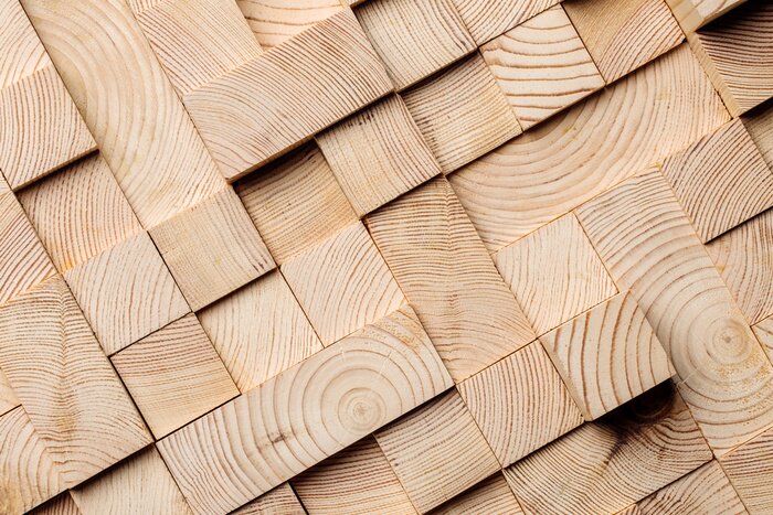 Papier peint  Éléments spatiaux en bois