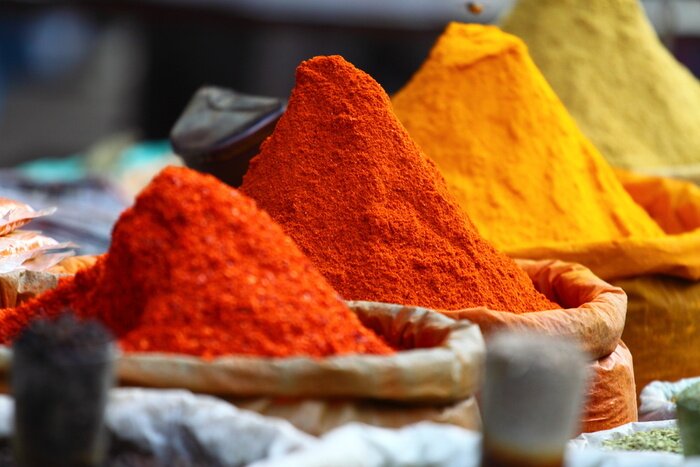 Papier peint  Épices traditionnelles indiennes