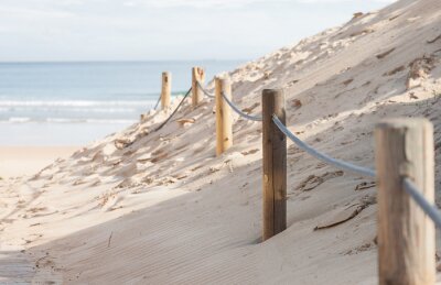 Escalader les dunes jusqu'à la plage