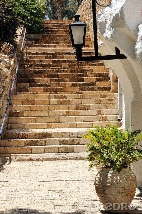 Papier peint  Escalier ancien