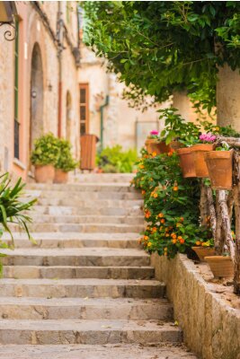 Papier peint  Escalier dans une rue italienne