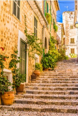 Papier peint  Escalier en pierre dans une ville espagnole