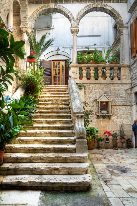 Papier peint  Escalier vers une véranda