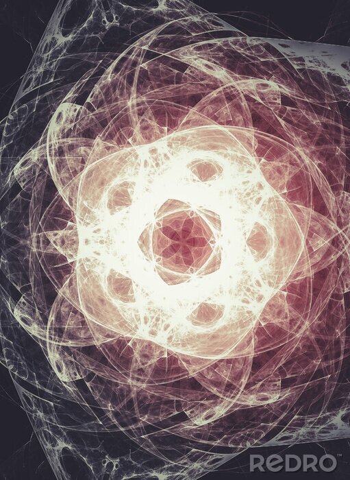 Papier peint  Étoiles. Creative conception fond, des styles de fractale avec desi de couleur