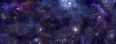 Étoiles et la nébuleuse galactique
