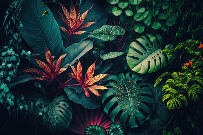 Papier peint  Exotique à la mode