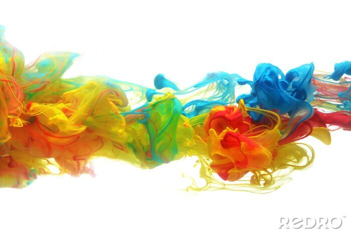 Papier peint  Explosion de l'encre de couleur
