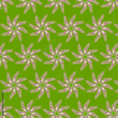 Papier peint  Fantasy seamless vector background. Tropical pattern with exotic flowers, jungle leaves: monstera plant leaf, strelitzia, bird of Paradise. Vintage Botanical delicate drawings in Hawaiian style-Vector