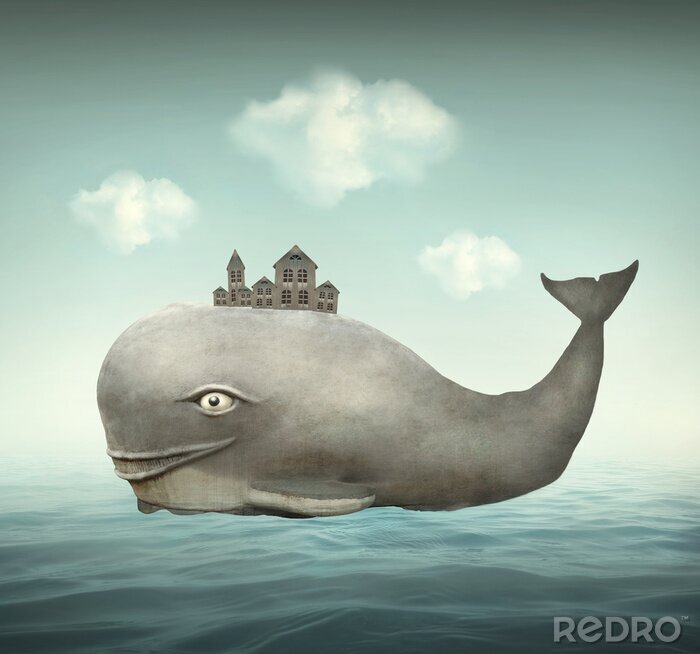 Papier peint  Fantasy Whale