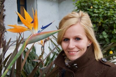 Papier peint  Femme blonde à San Diego - Californie, États-Unis