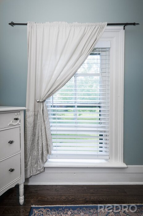 Papier peint  Fenêtre d'une chambre à coucher