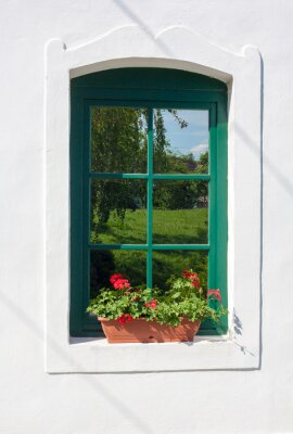 Papier peint  Fenêtre et style rustique