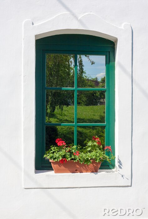 Papier peint  Fenêtre et style rustique