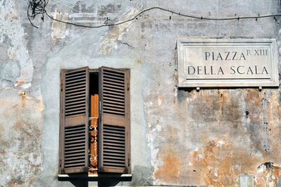 Papier peint  Fenêtre style vintage à Rome