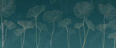 Papier peint  Feuilles de lotus