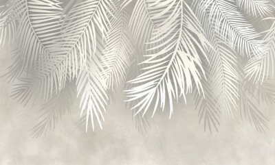 Feuilles de palmier abstraites