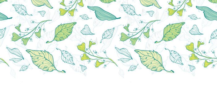 Papier peint  Feuilles graphiques d'un arbre