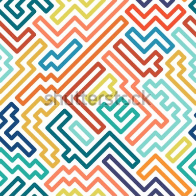 Papier peint  Figures colorées Tétris