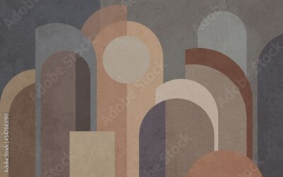 Figures Géométriques Abstraites dans un Style Moderne