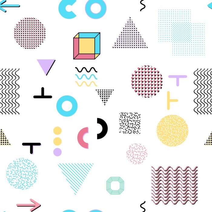 Papier peint  Figures géométriques diverses