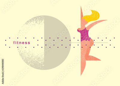 Papier peint  fille de remise en forme