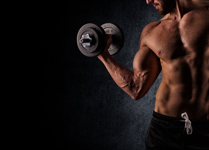 Papier peint  Fitness silhouette d'homme