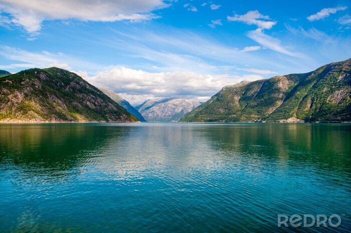 Papier peint  Fjords de montagne