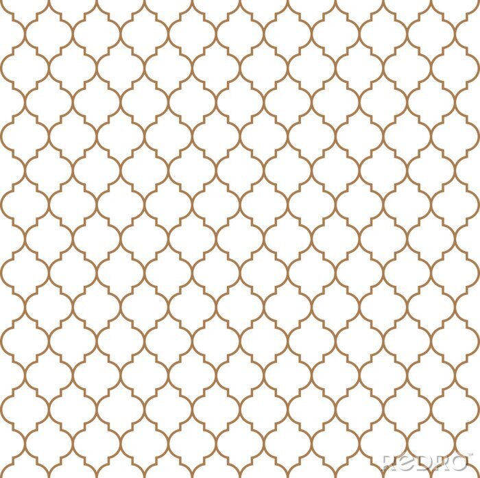 Papier peint  Flat outline marocain seamless pattern vector