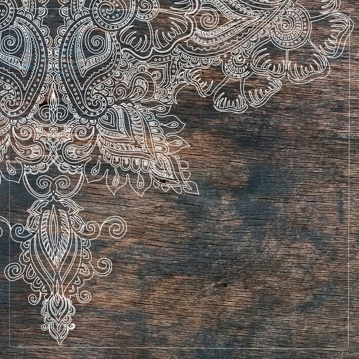 Papier peint  Fleurs blanches sur le bois